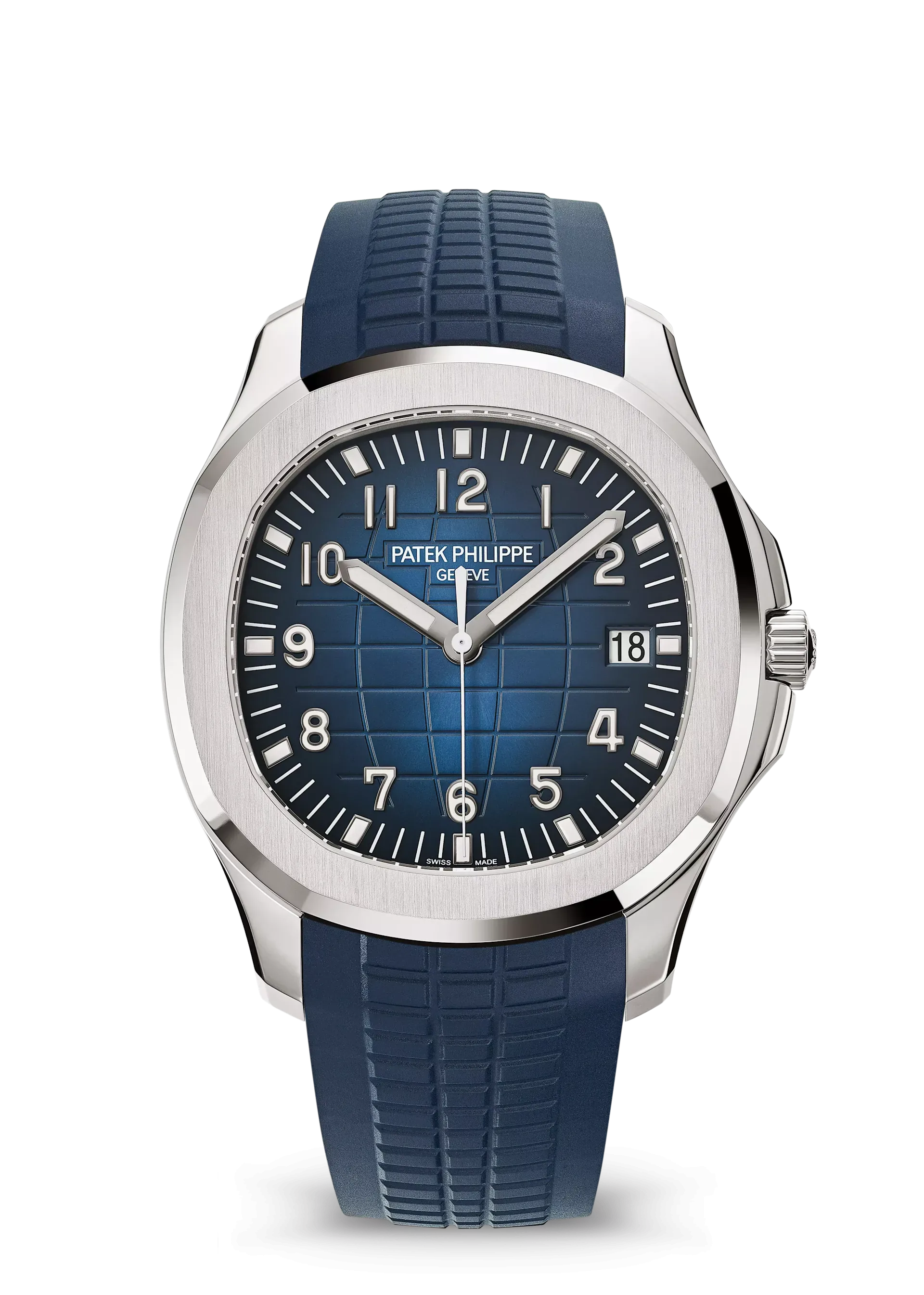 Patek Philippe Aquanaut Blue Dial & Strap White Gold 42.2mm 5168G-001
