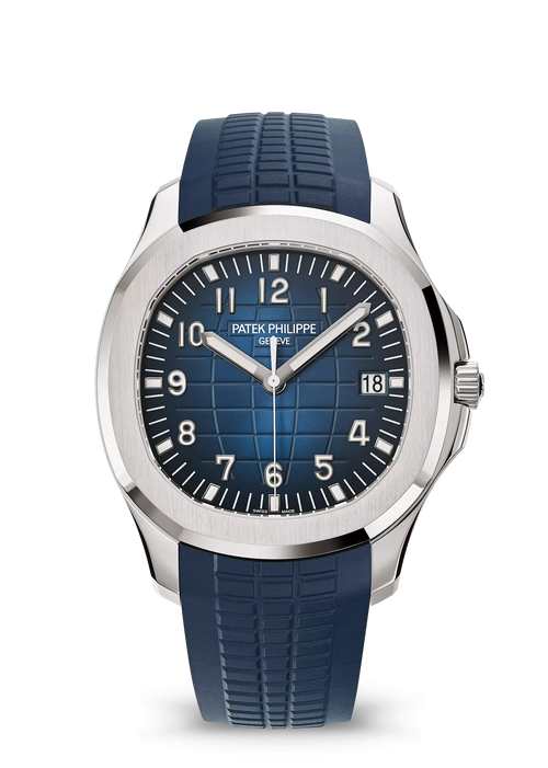 Patek Philippe Aquanaut Blue Dial & Strap White Gold 42.2mm 5168G-001