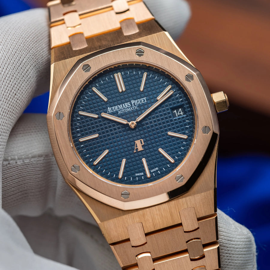 AUDEMARS PIGUET Royal Oak "Jumbo" Extra Thin RG Blue Dial 15202OR.OO.1240OR.01 — image 1