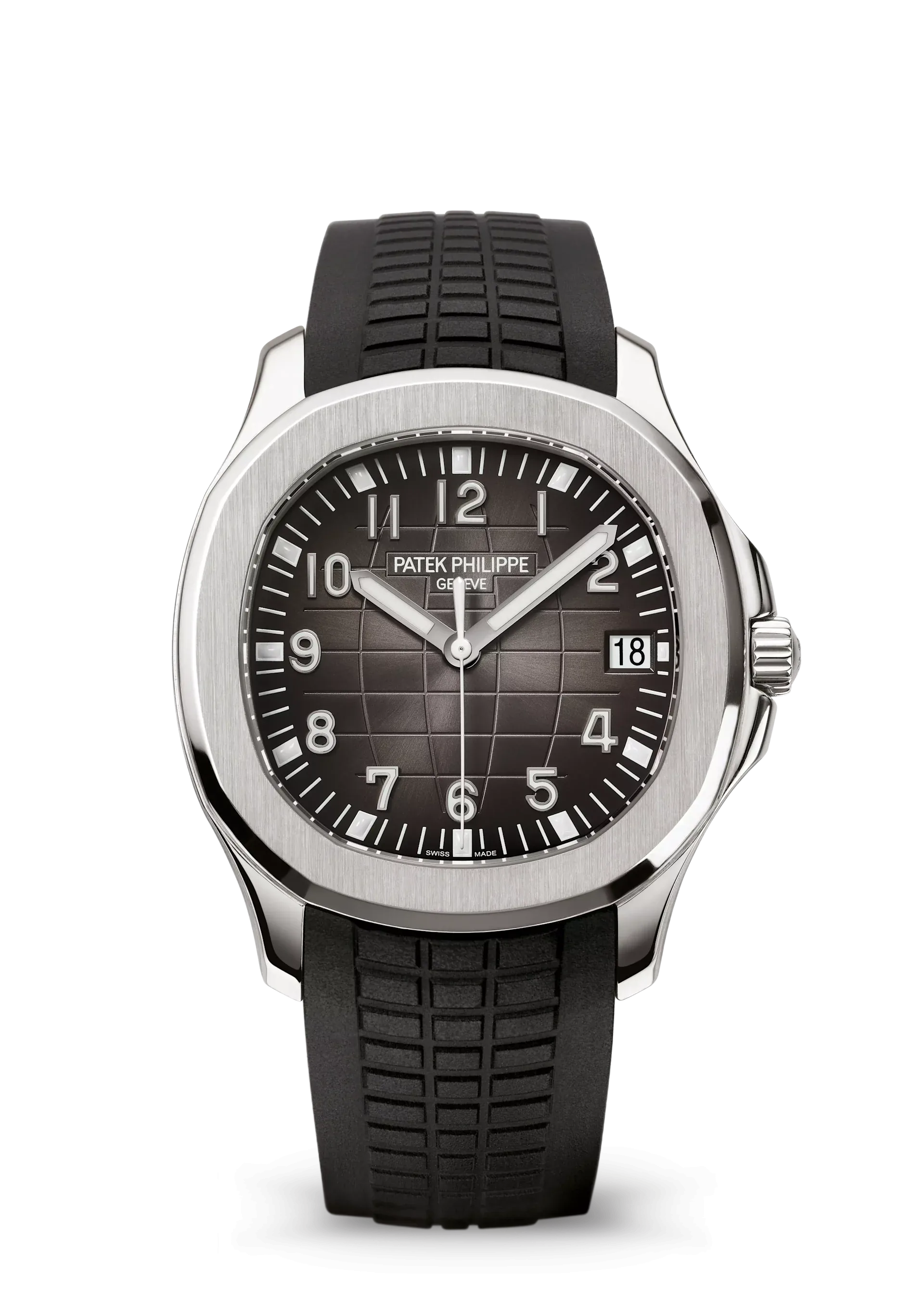 Patek Philippe Aquanaut Date Black Strap Stainless Steel 40.8mm 5167A-001