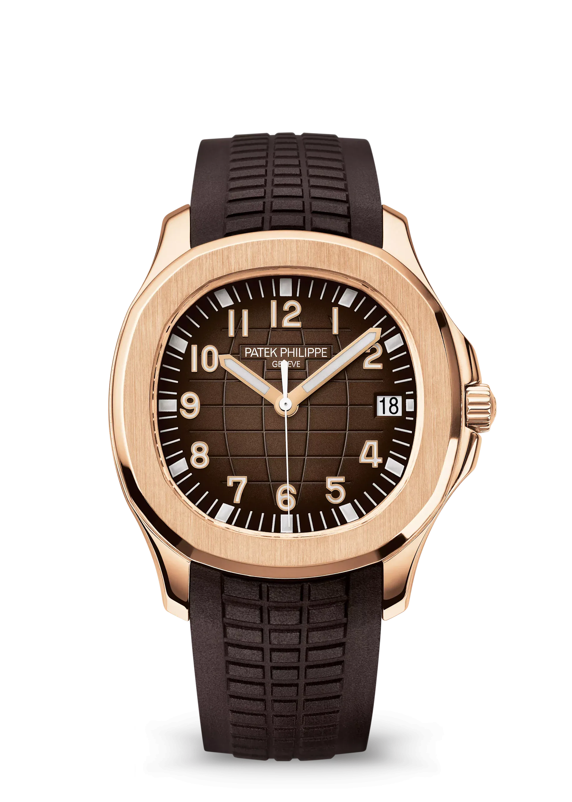 Patek Philippe Aquanaut Date Brown Strap Rose Gold 40.8mm 5167R-001