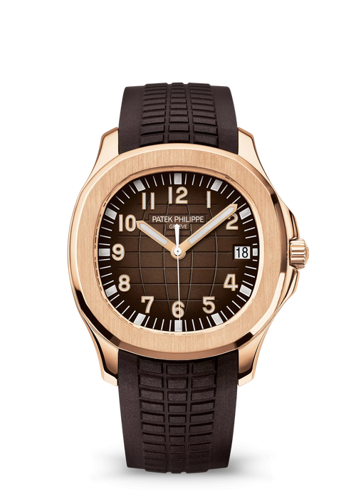 Patek Philippe Aquanaut Date Brown Strap Rose Gold 40.8mm 5167R-001