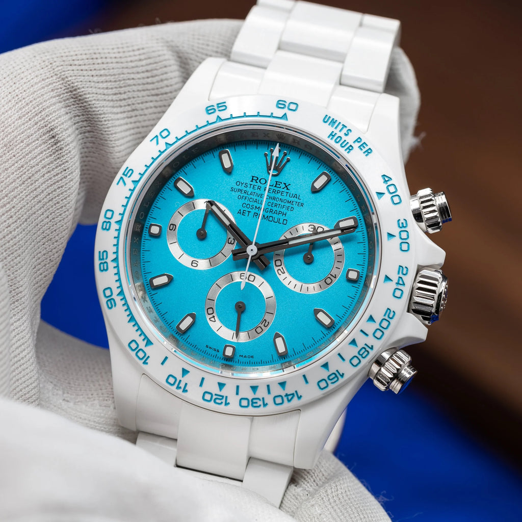 AET Remould Abu Dhabi Blue Daytona White Ceramic #17/18 Special Edition — image 1