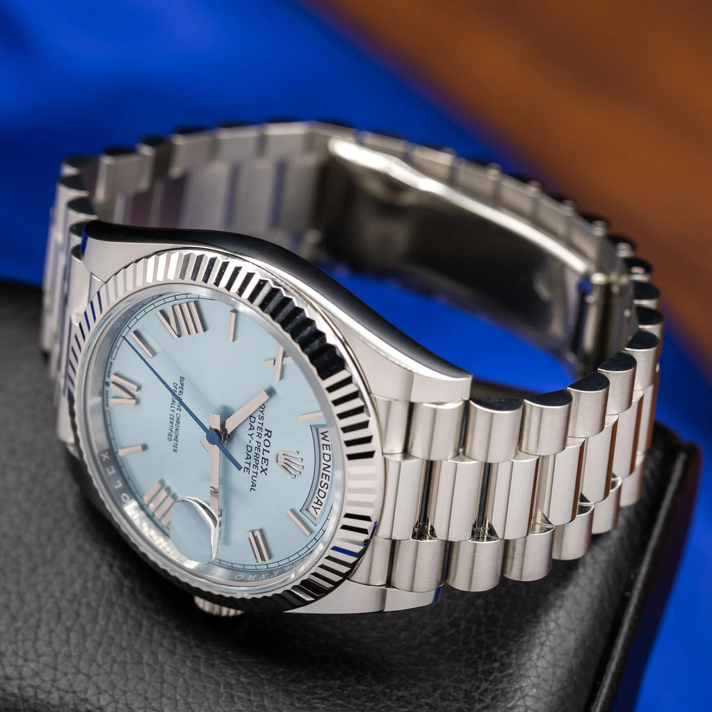 ROLEX Day Date 40 Platinum President Ice Blue Dial 228236 — image 16
