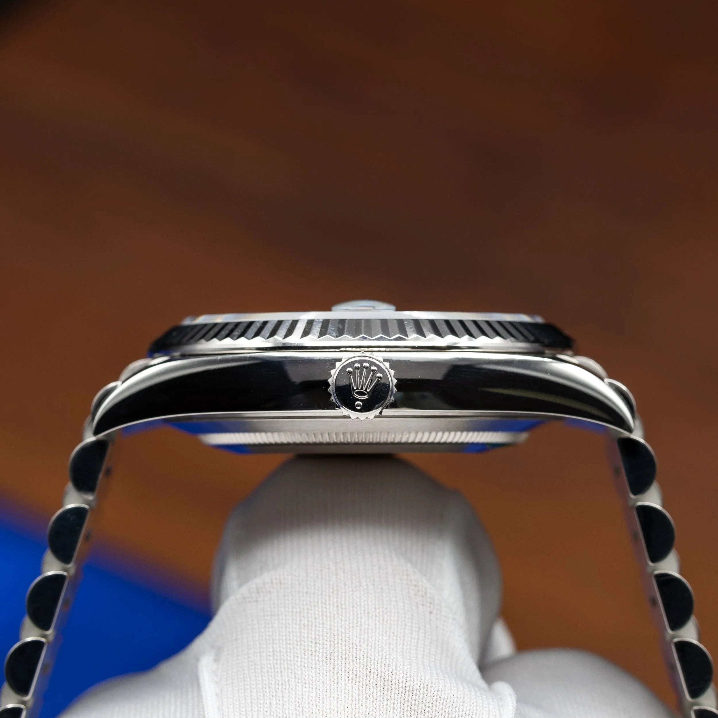 ROLEX Day Date 40 Platinum President Ice Blue Dial 228236 — image 8