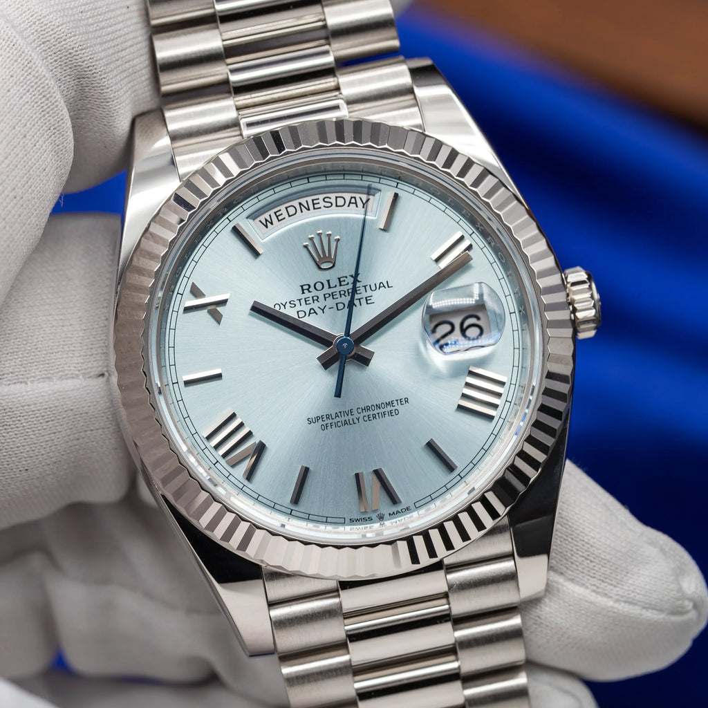 ROLEX Day Date 40 Platinum President Ice Blue Dial 228236 — image 1