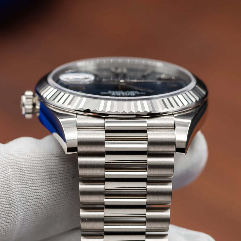 ROLEX Day-Date 40 Blue Roman Dial White Gold President 228239 – APRIL 2026 — image 13