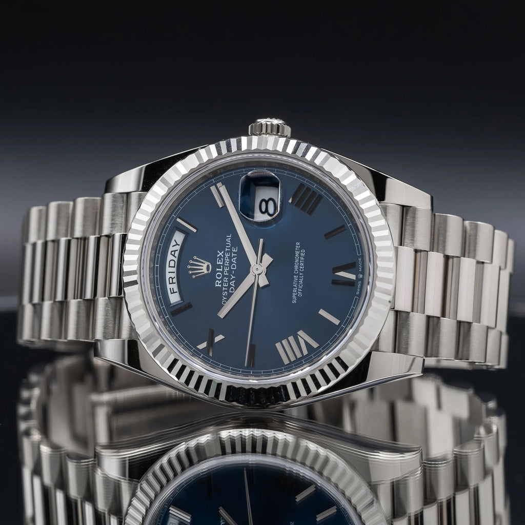 ROLEX Day-Date 40 Blue Roman Dial White Gold President 228239 – APRIL 2026 — image 2