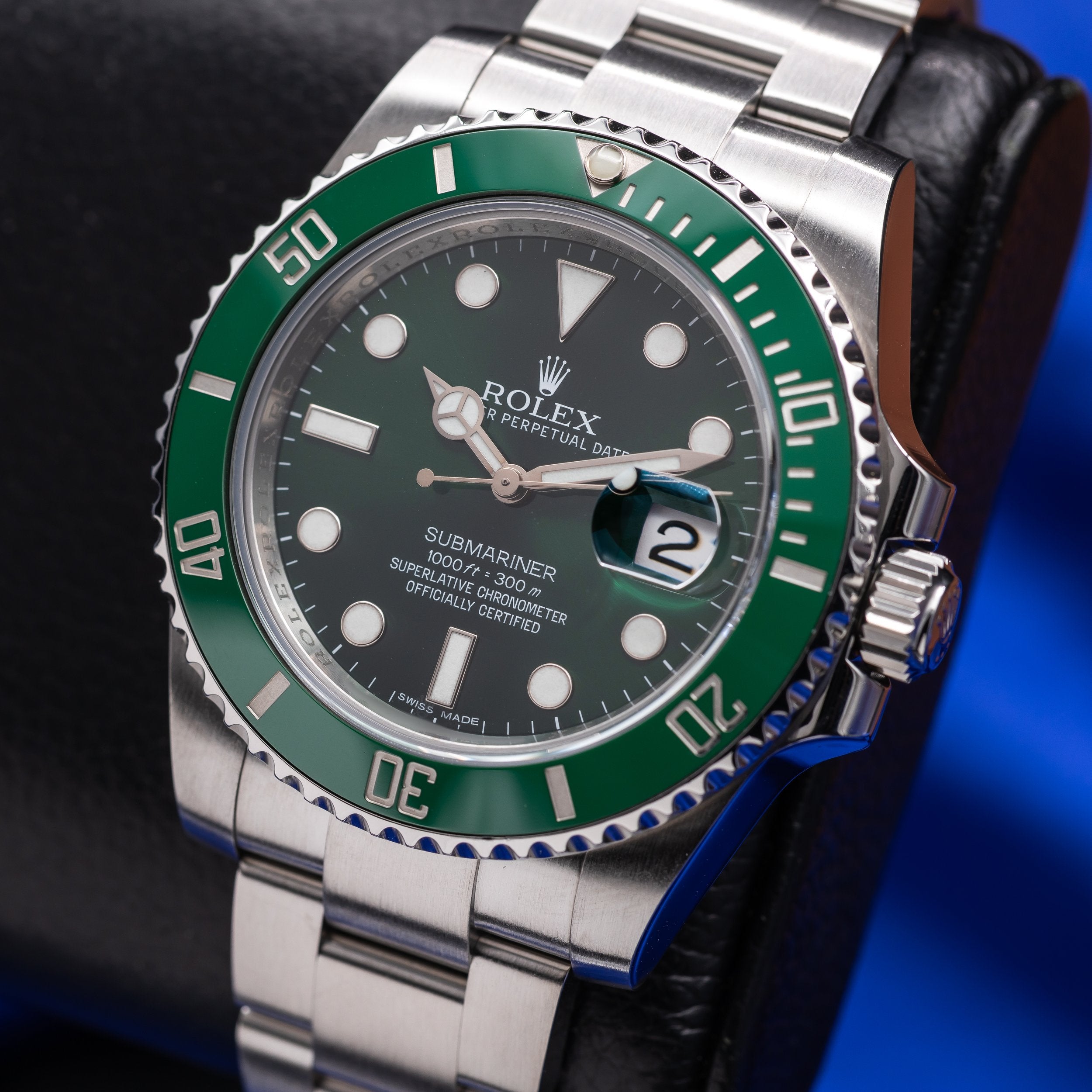 Rolex Submariner Hulk Green Steel Oyster 116610LV