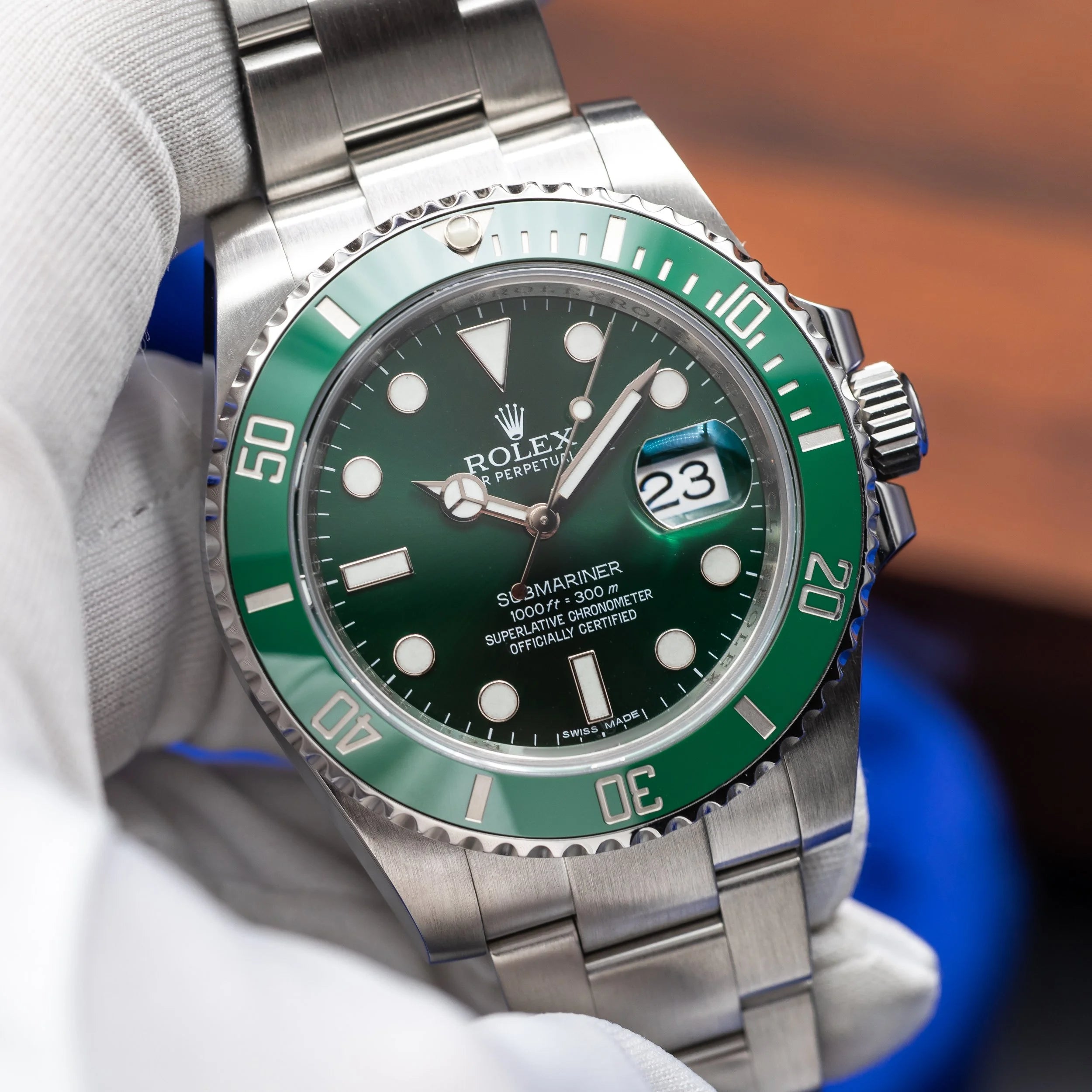 Rolex Submariner Hulk Green Steel Oyster 116610LV