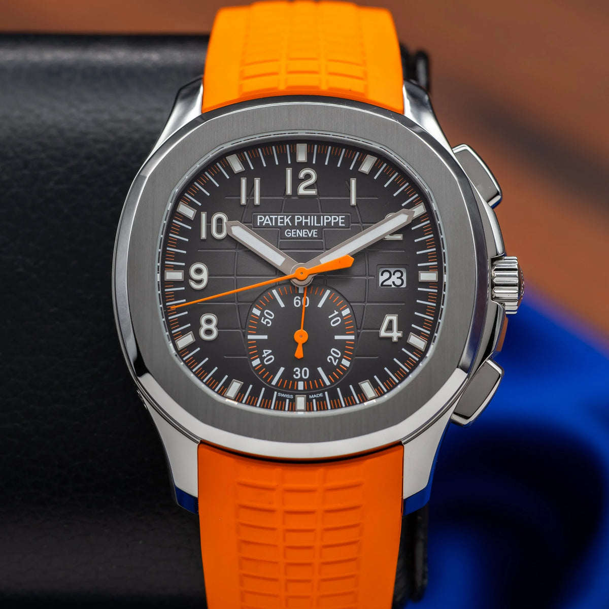 PATEK PHILIPPE Aquanaut 5968A-001 42.2mm Chronograph Orange Strap 5968A — image 8