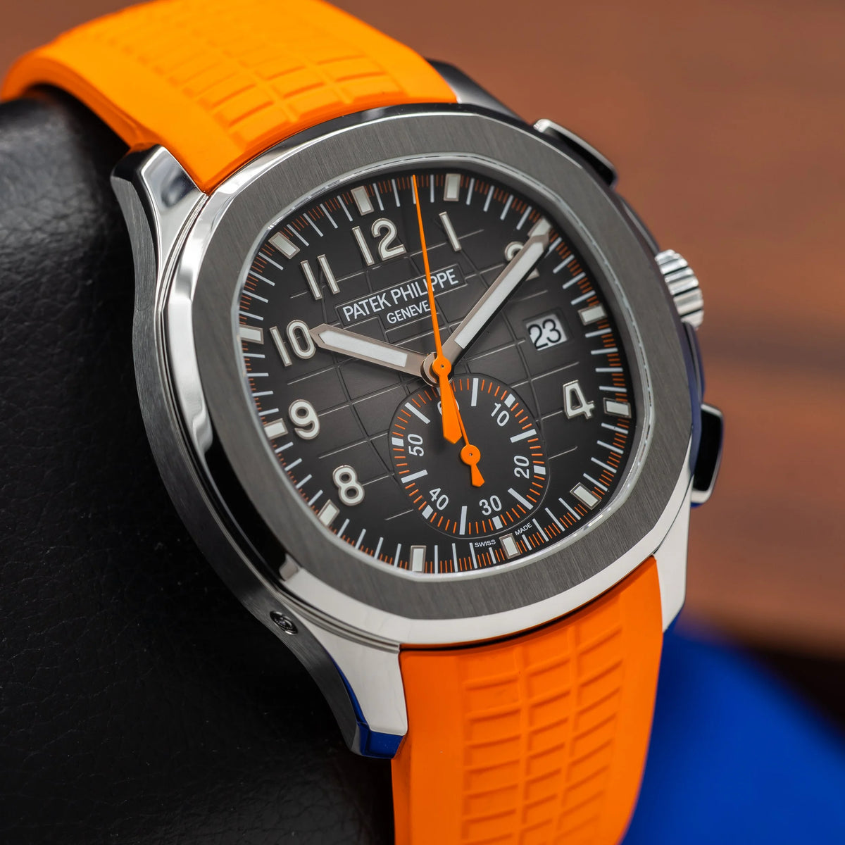 PATEK PHILIPPE Aquanaut 5968A-001 42.2mm Chronograph Orange Strap 5968A — image 9