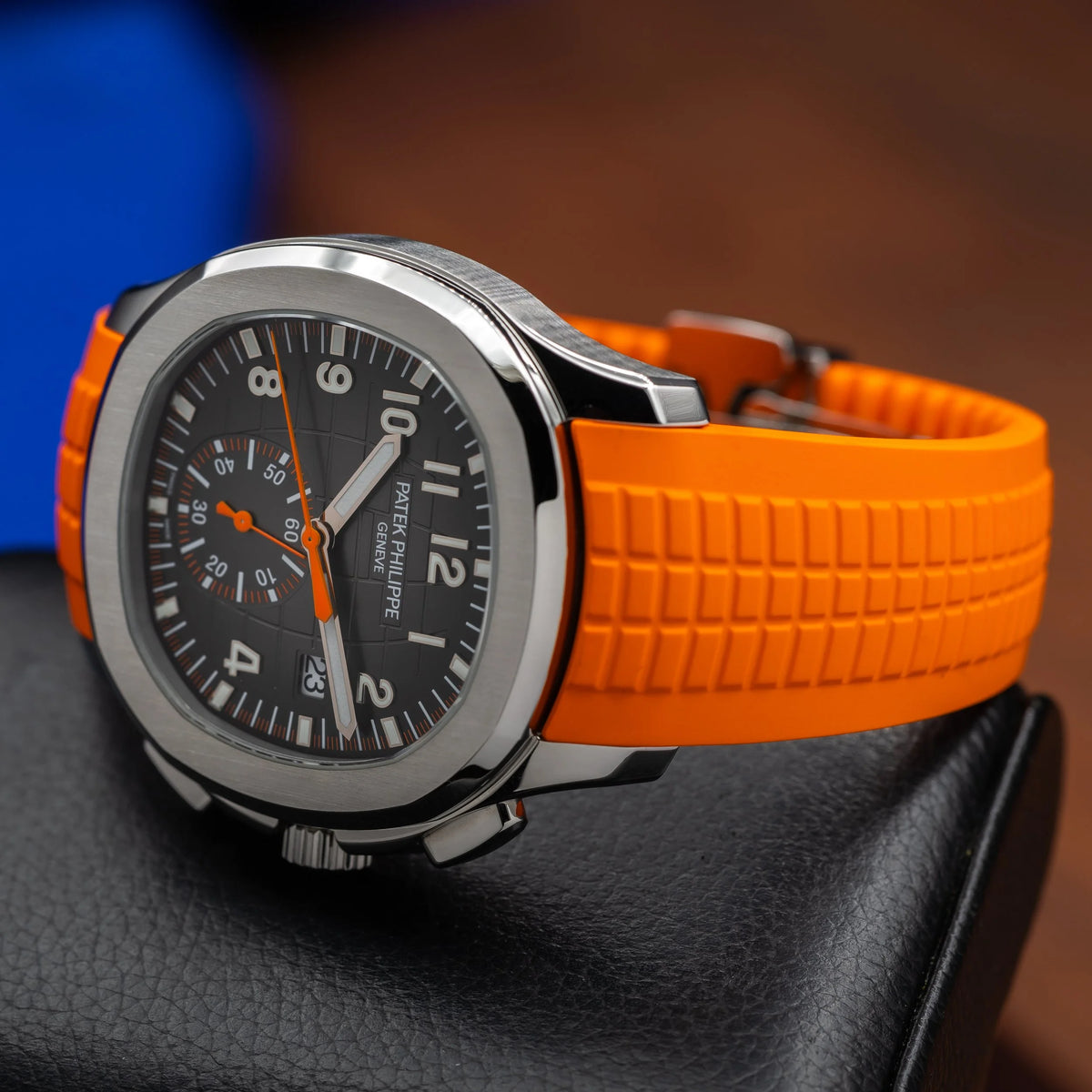 PATEK PHILIPPE Aquanaut 5968A-001 42.2mm Chronograph Orange Strap 5968A — image 12