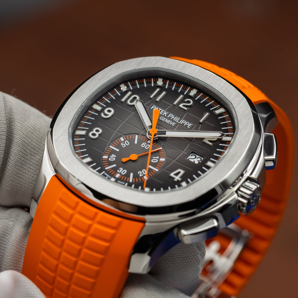 PATEK PHILIPPE Aquanaut 5968A-001 42.2mm Chronograph Orange Strap 5968A — image 21