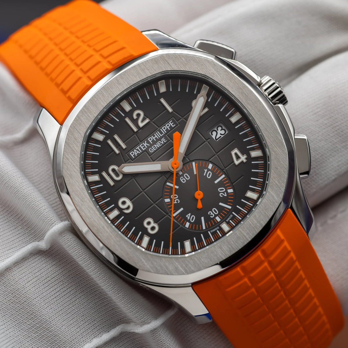 PATEK PHILIPPE Aquanaut 5968A-001 42.2mm Chronograph Orange Strap 5968A — image 22