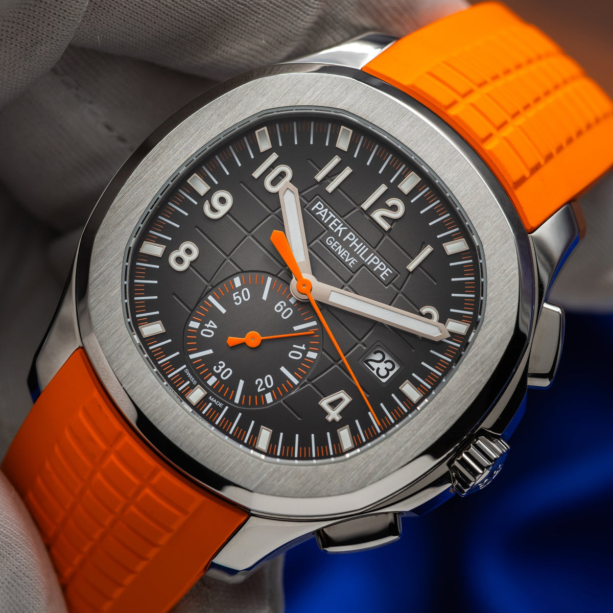 PATEK PHILIPPE Aquanaut 5968A-001 42.2mm Chronograph Orange Strap 5968A — image 23