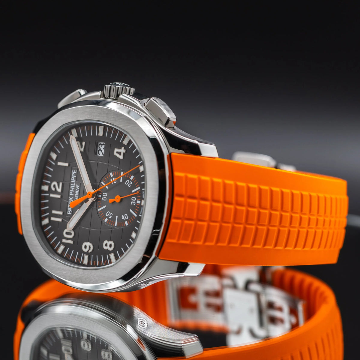PATEK PHILIPPE Aquanaut 5968A-001 42.2mm Chronograph Orange Strap 5968A — image 4
