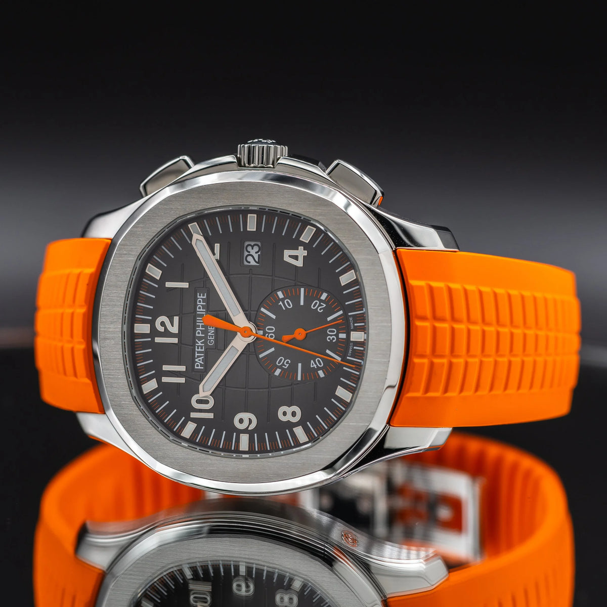 PATEK PHILIPPE Aquanaut 5968A-001 42.2mm Chronograph Orange Strap 5968A — image 2