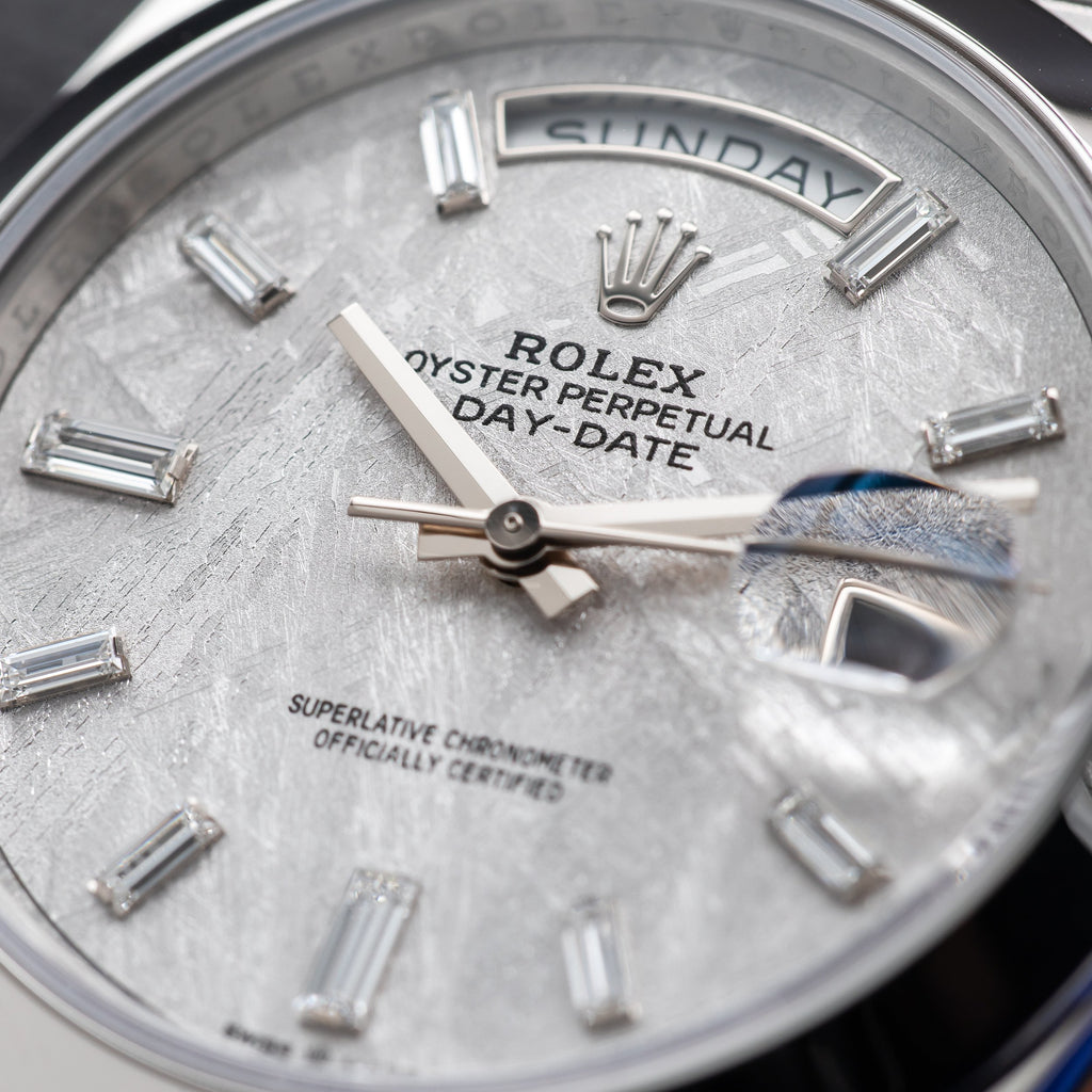 ROLEX Day-Date 40 Platinum President Meteorite Dial 228206 — image 6