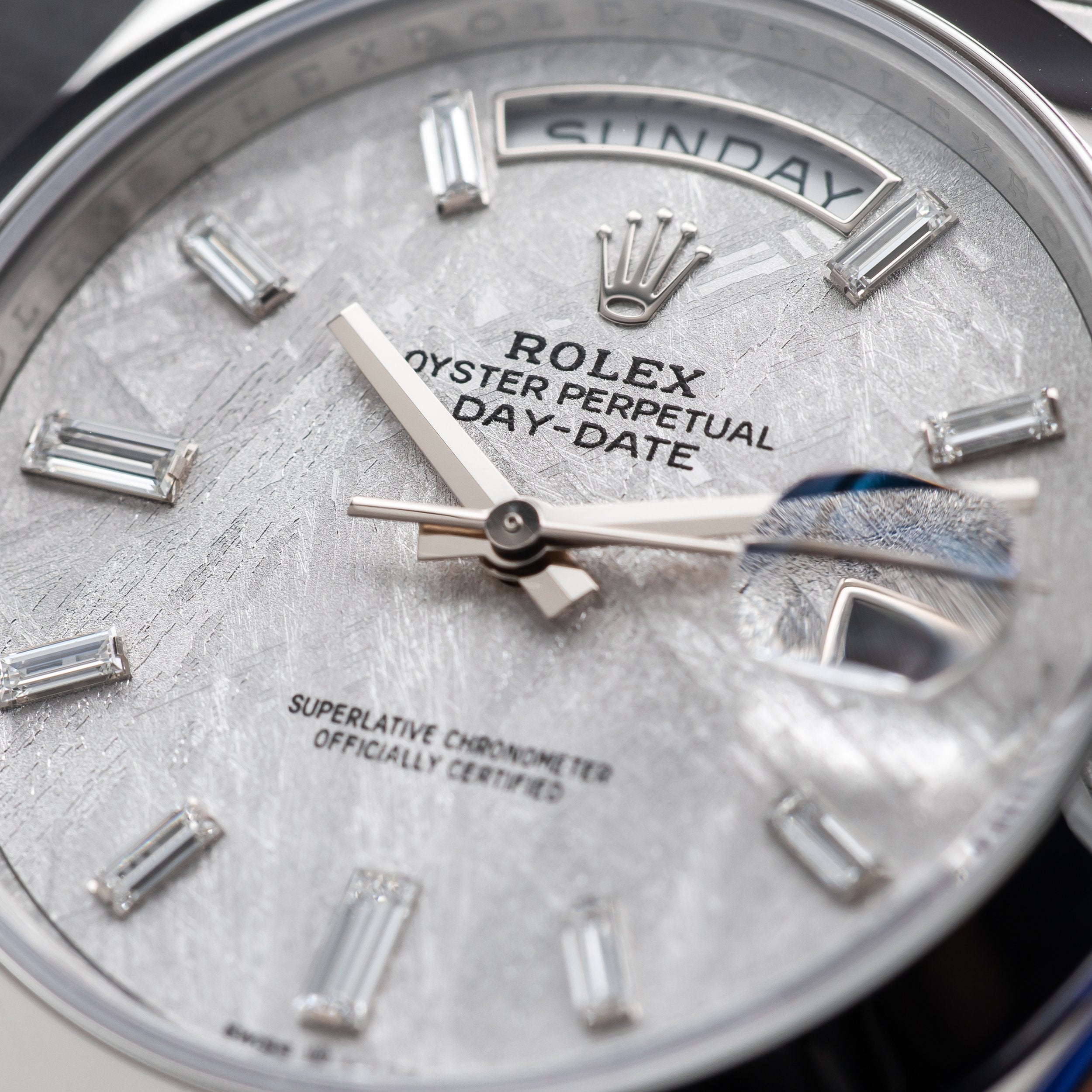 ROLEX Day-Date 40 Platinum President Meteorite Dial 228206 — image 6