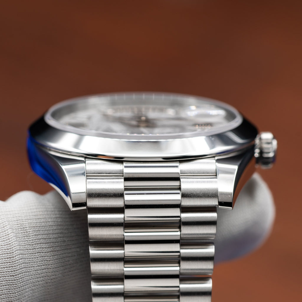 ROLEX Day-Date 40 Platinum President Meteorite Dial 228206 — image 11