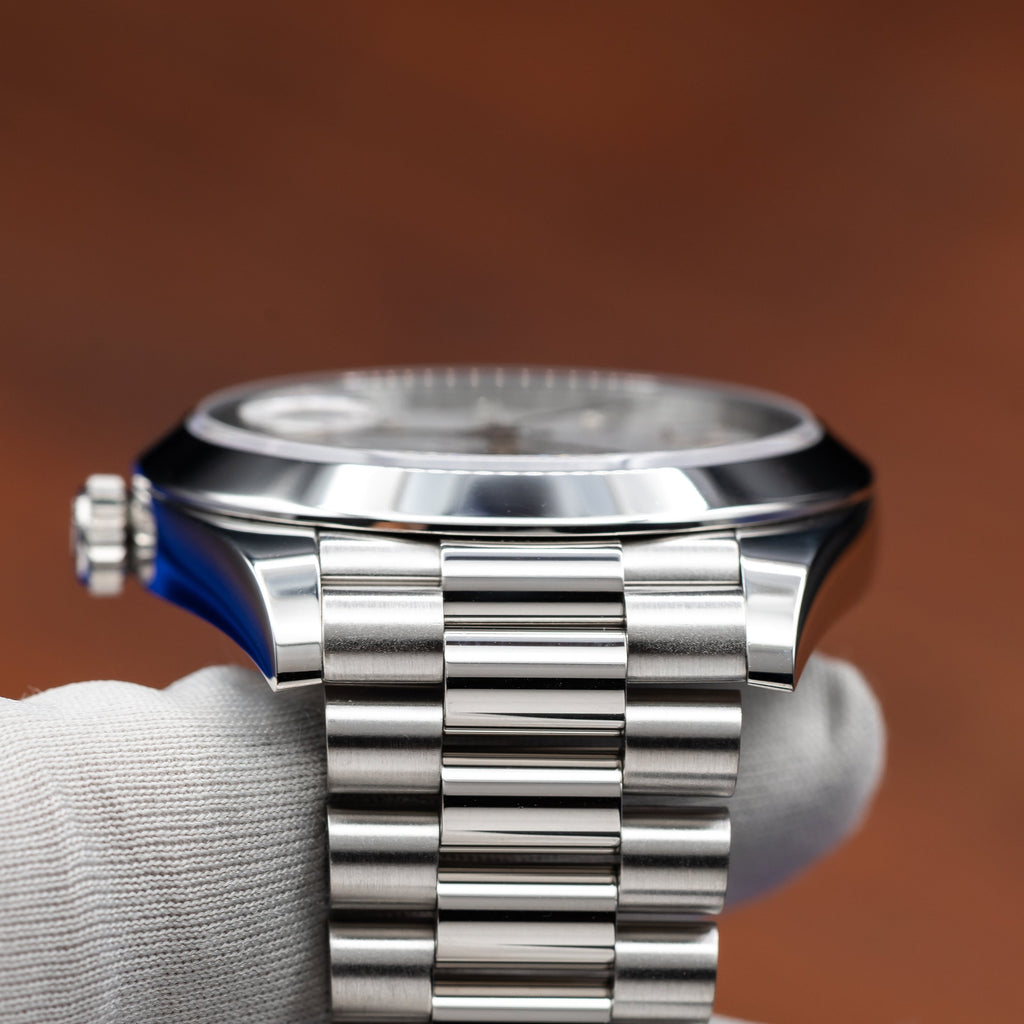 ROLEX Day-Date 40 Platinum President Meteorite Dial 228206 — image 13