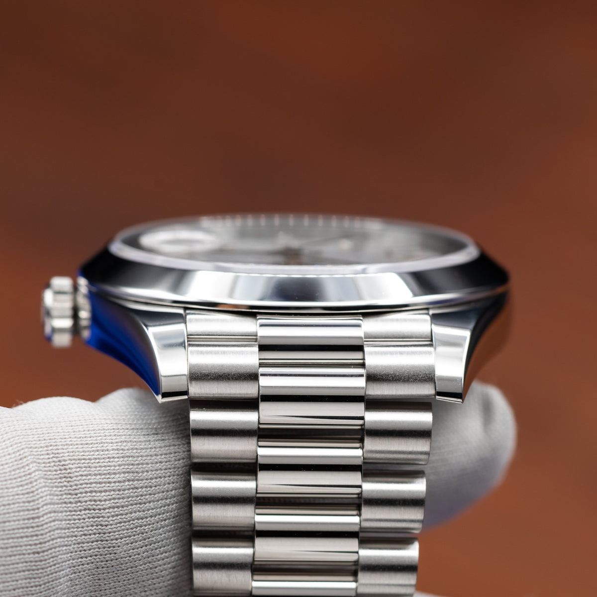 ROLEX Day-Date 40 Platinum President Meteorite Dial 228206 — image 13