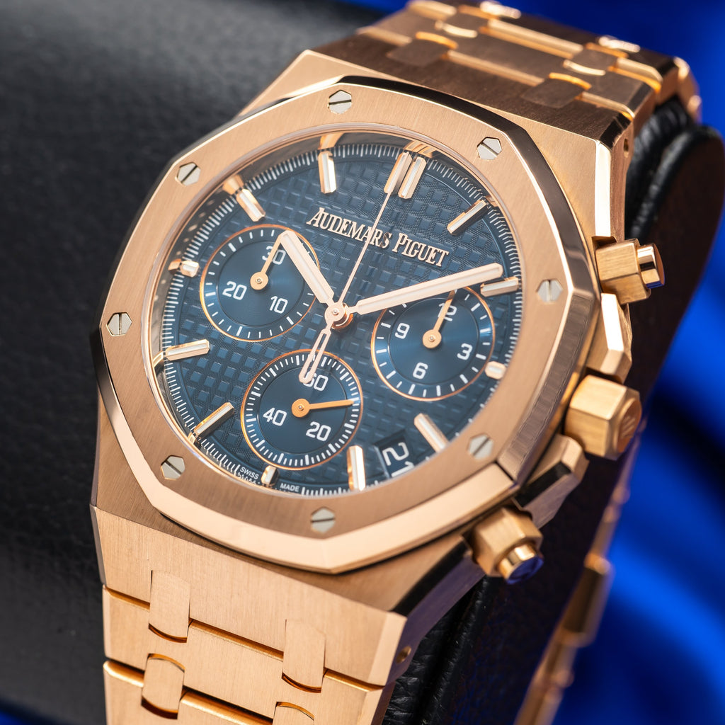 AUDEMARS PIGUET Royal Oak Chronograph Rose Gold Blue Dial 26240OR.OO.1320OR.05 — image 10