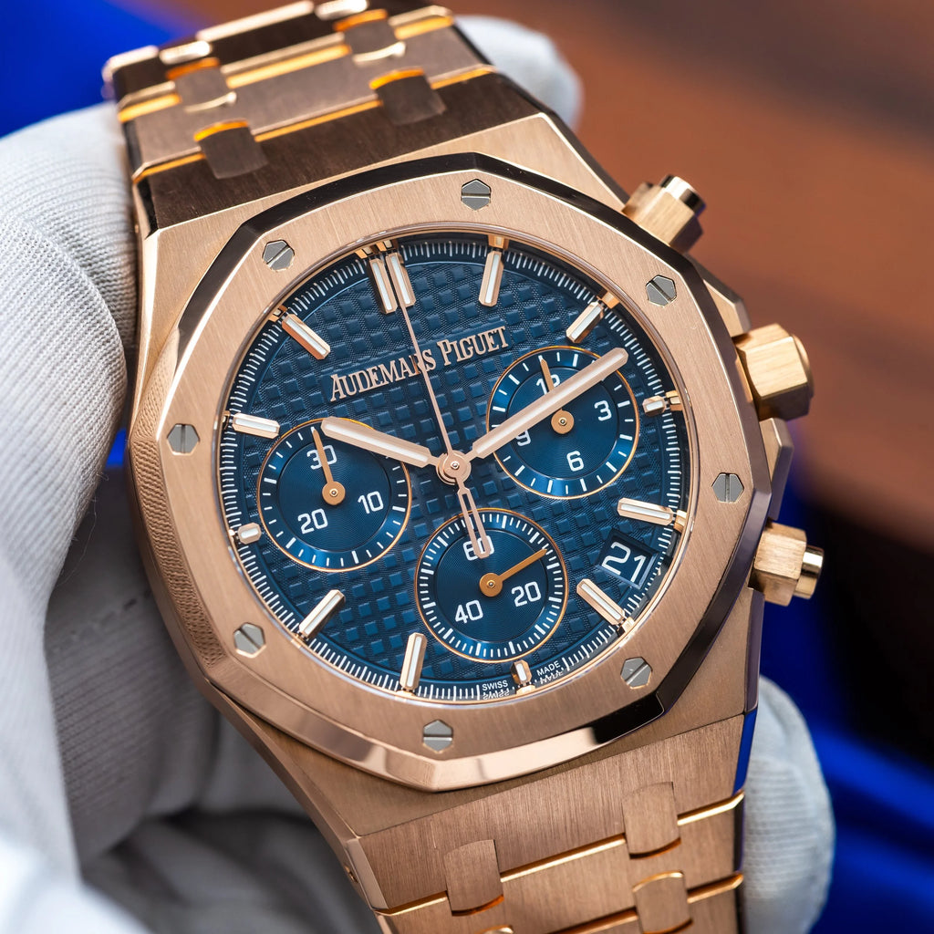 AUDEMARS PIGUET Royal Oak Chronograph Rose Gold Blue Dial 26240OR.OO.1320OR.05 — image 1