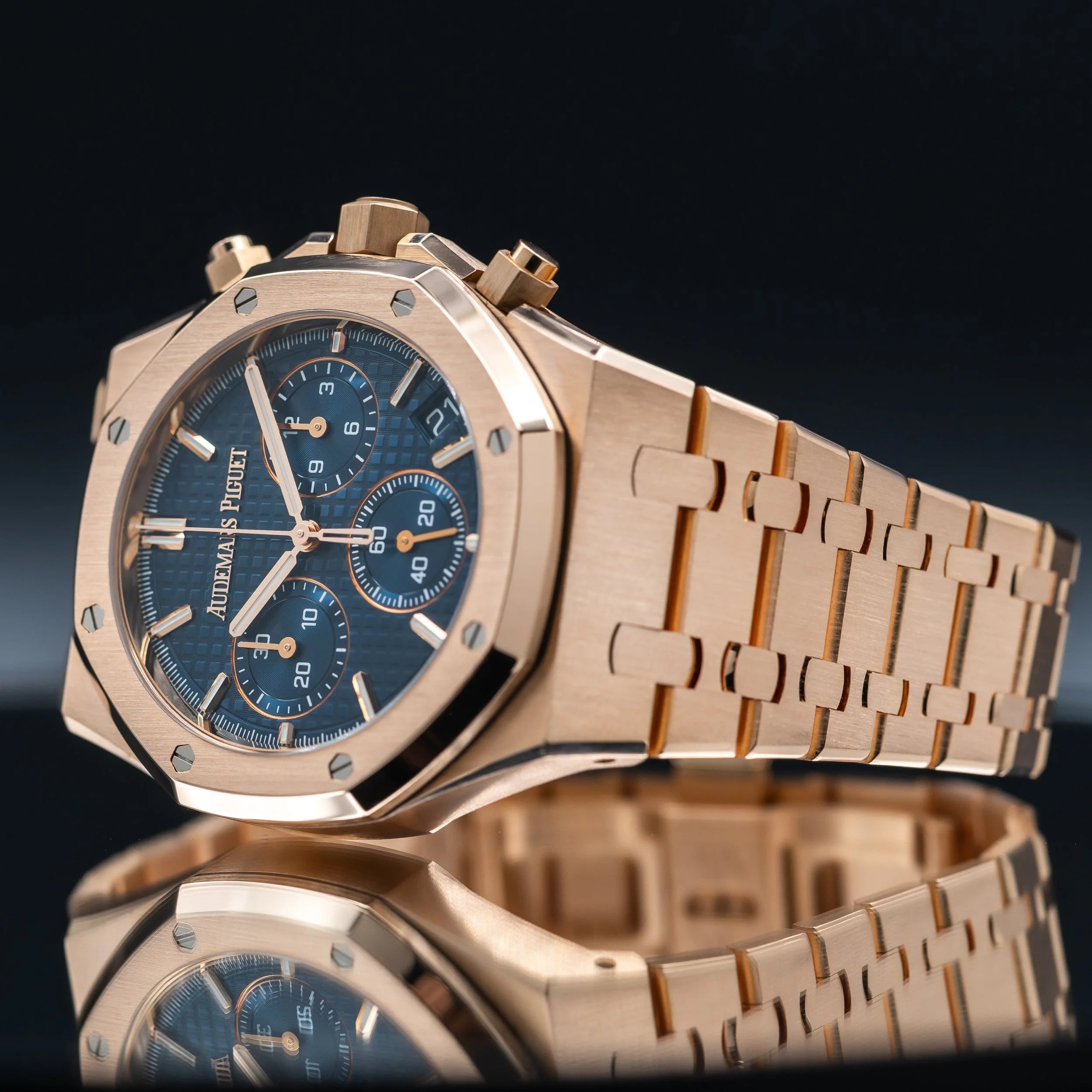 AUDEMARS PIGUET Royal Oak Chronograph Rose Gold Blue Dial 26240OR.OO.1320OR.05 — image 6