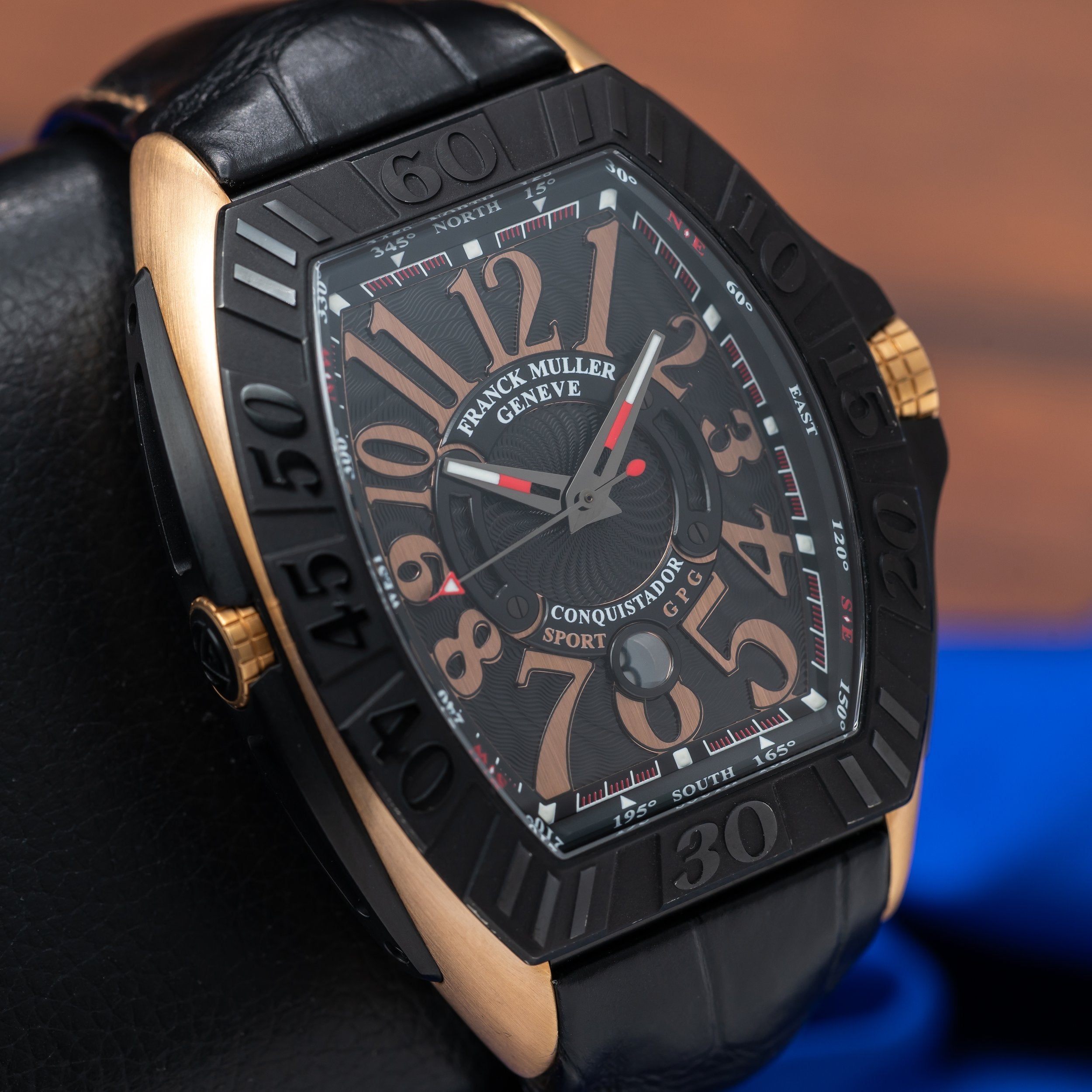 FRANCK MULLER Grand Prix Rose Gold Black Dial 9900 SC DT GPG — image 6