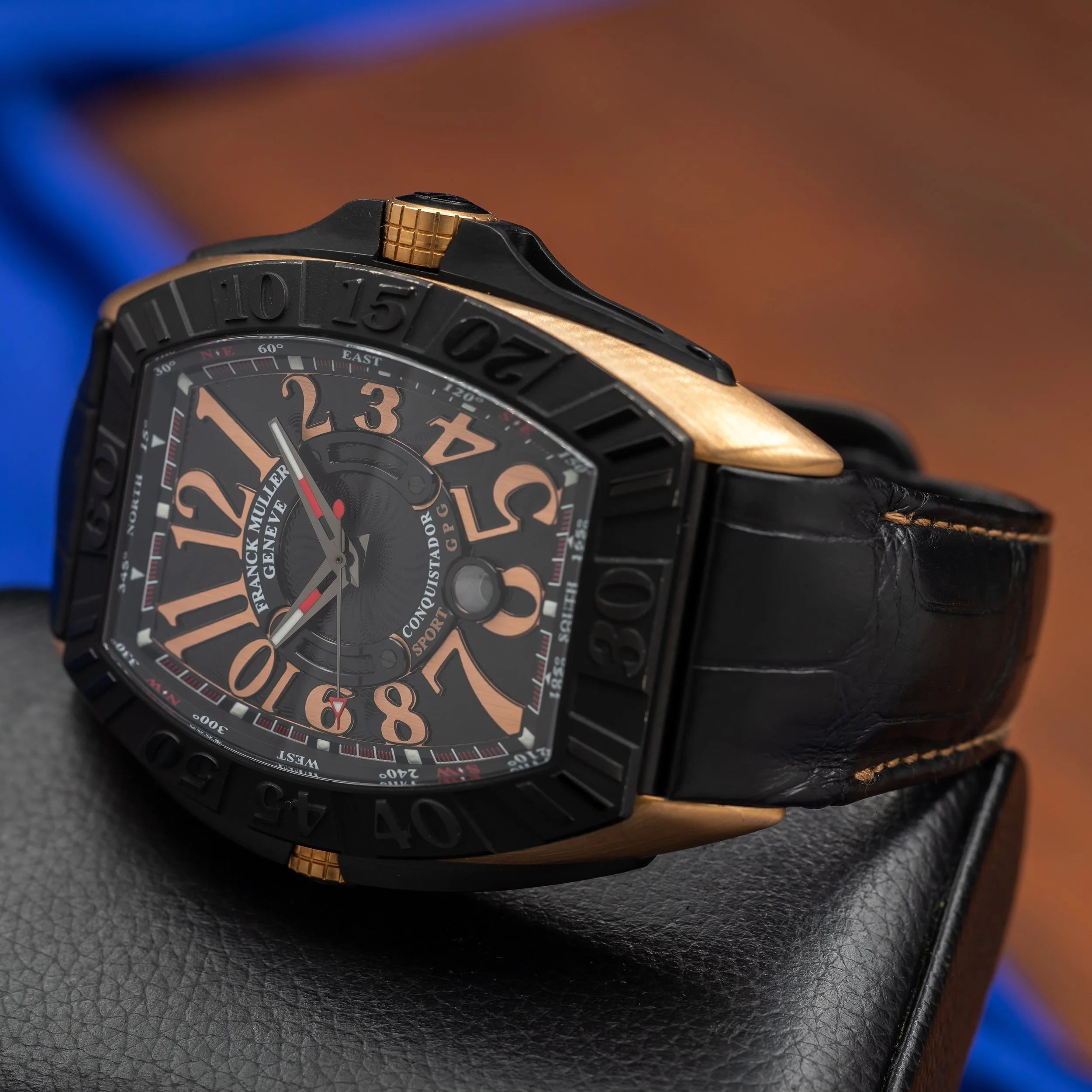 FRANCK MULLER Grand Prix Rose Gold Black Dial 9900 SC DT GPG — image 9