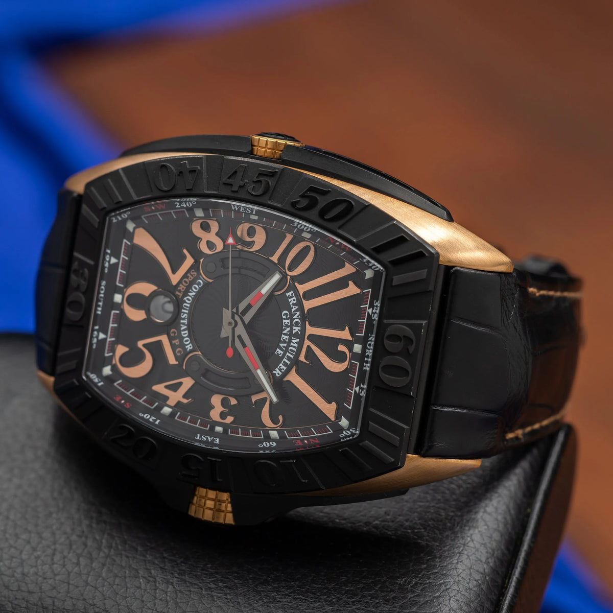 FRANCK MULLER Grand Prix Rose Gold Black Dial 9900 SC DT GPG — image 10