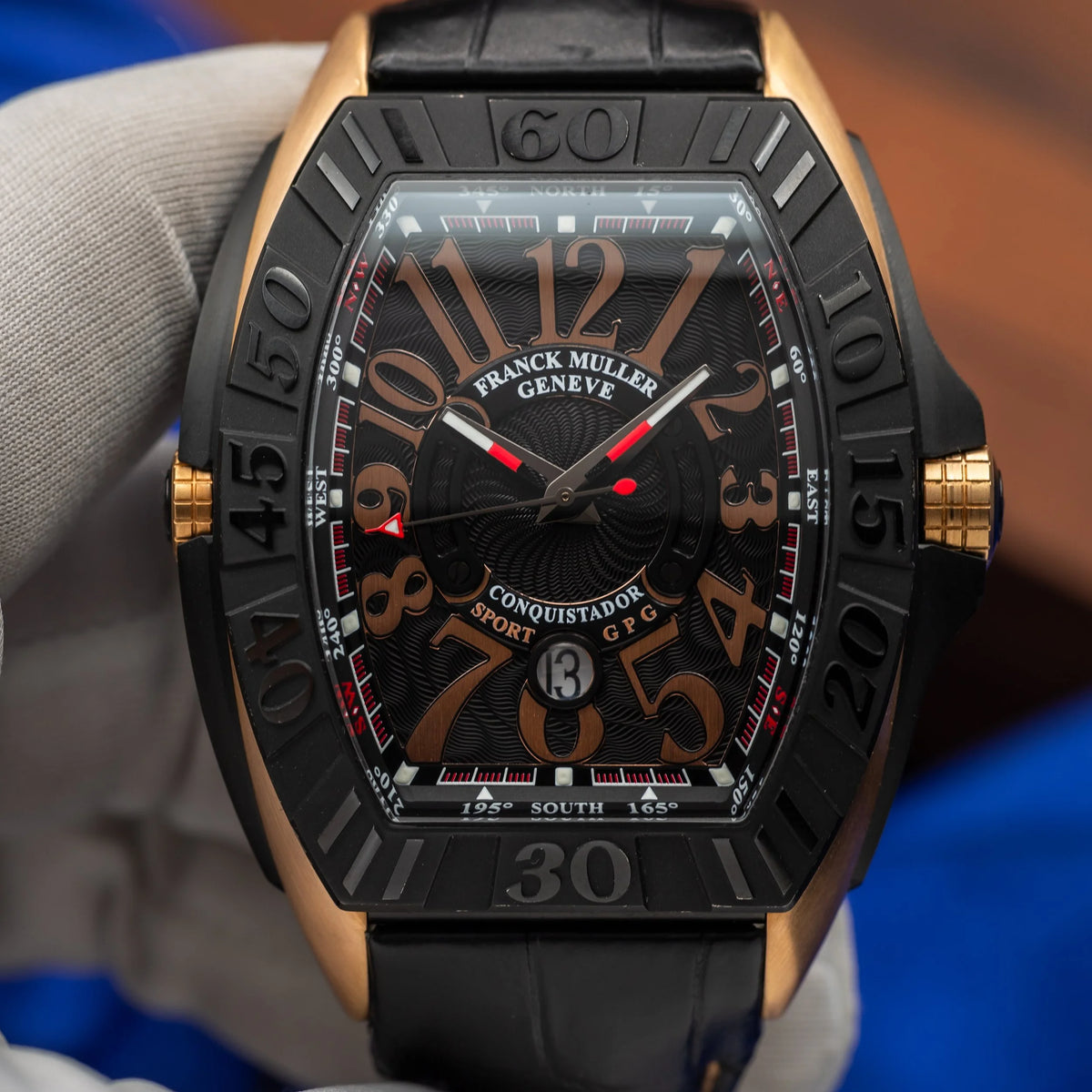 FRANCK MULLER Grand Prix Rose Gold Black Dial 9900 SC DT GPG — image 1