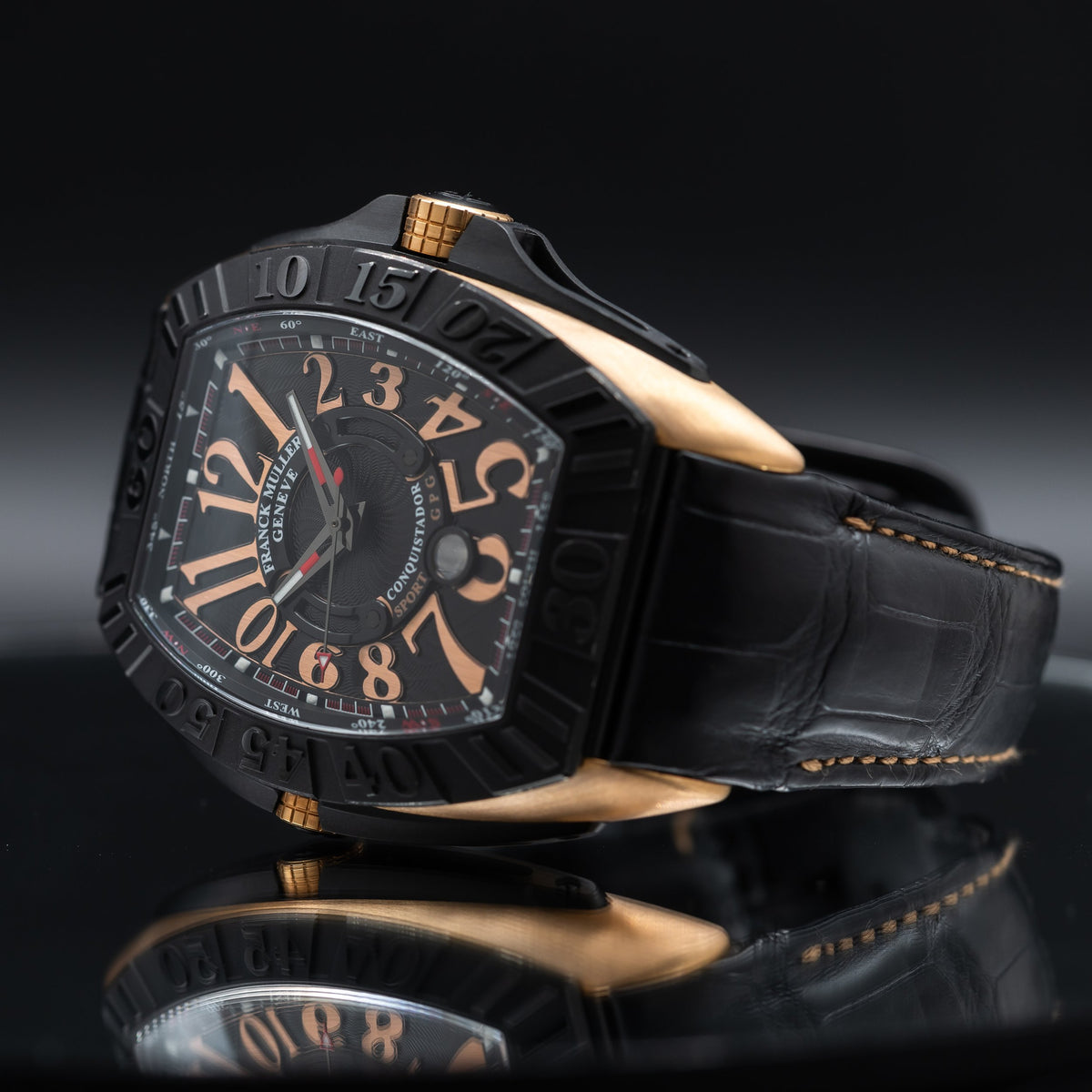 FRANCK MULLER Grand Prix Rose Gold Black Dial 9900 SC DT GPG — image 3