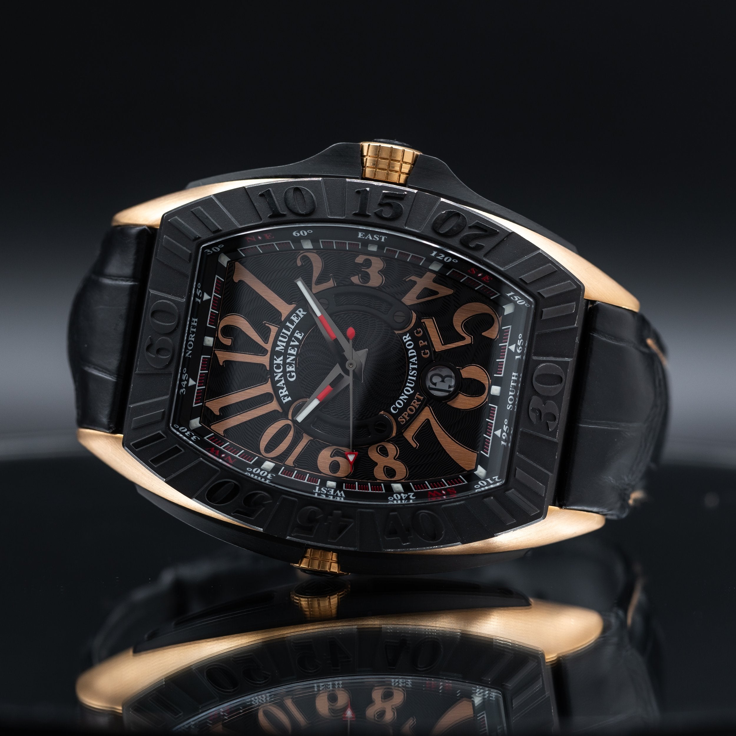 FRANCK MULLER Grand Prix Rose Gold Black Dial 9900 SC DT GPG — image 4