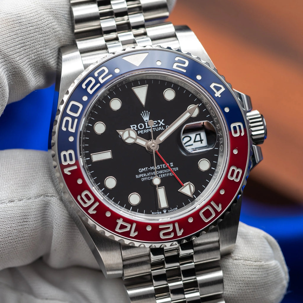 ROLEX GMT-Master II "Pepsi" Blue & Red Bezel Black Dial Stainless 126710BLRO — image 1