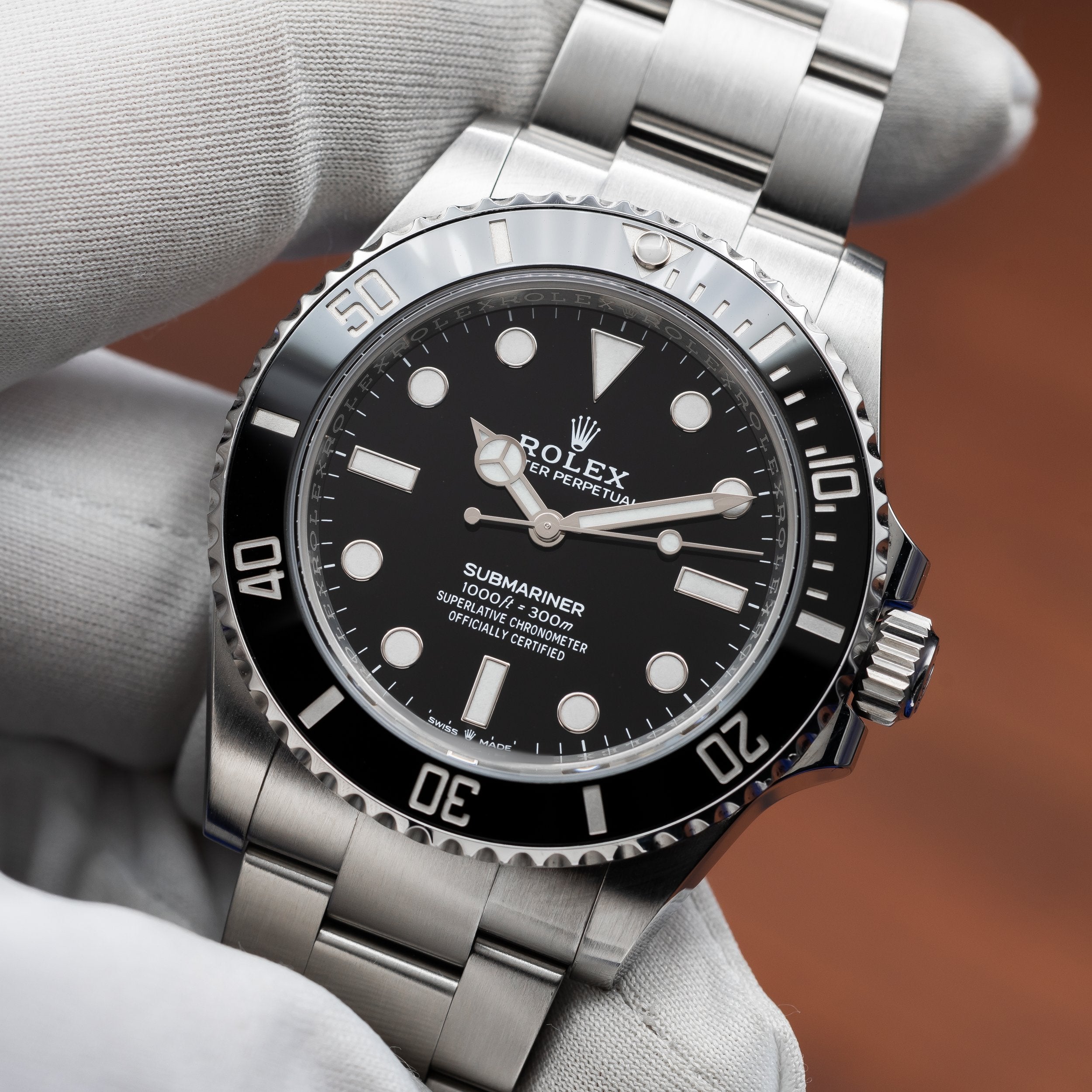 ROLEX Submariner 41mm No Date Stainless Steel Black Dial Ceramic Bezel 124060LN — image 15
