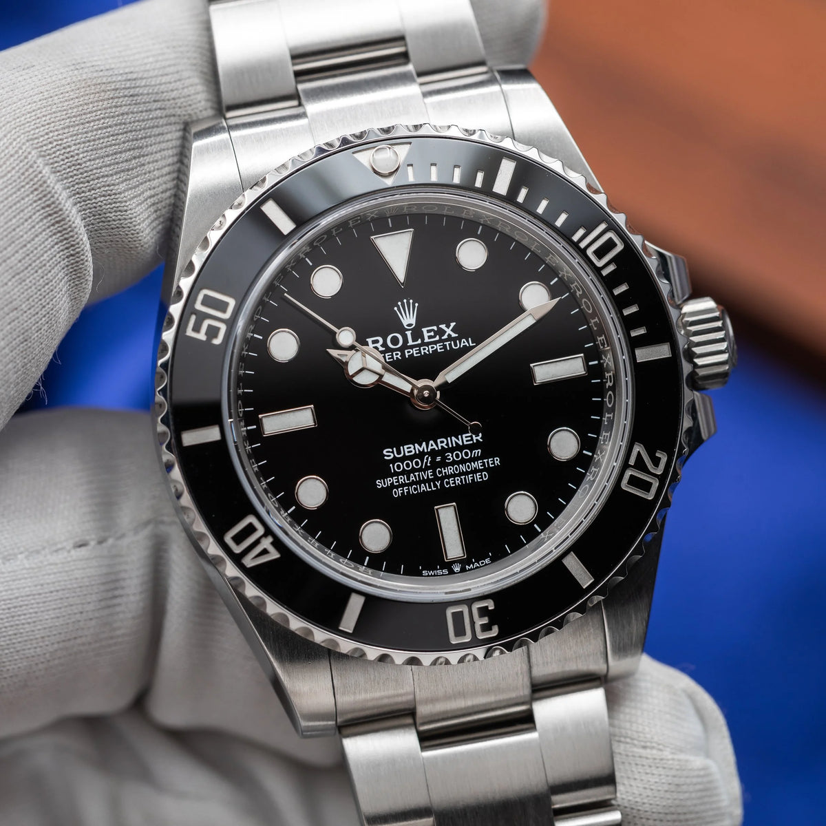 ROLEX Submariner 41mm No Date Stainless Steel Black Dial Ceramic Bezel 124060LN — image 1