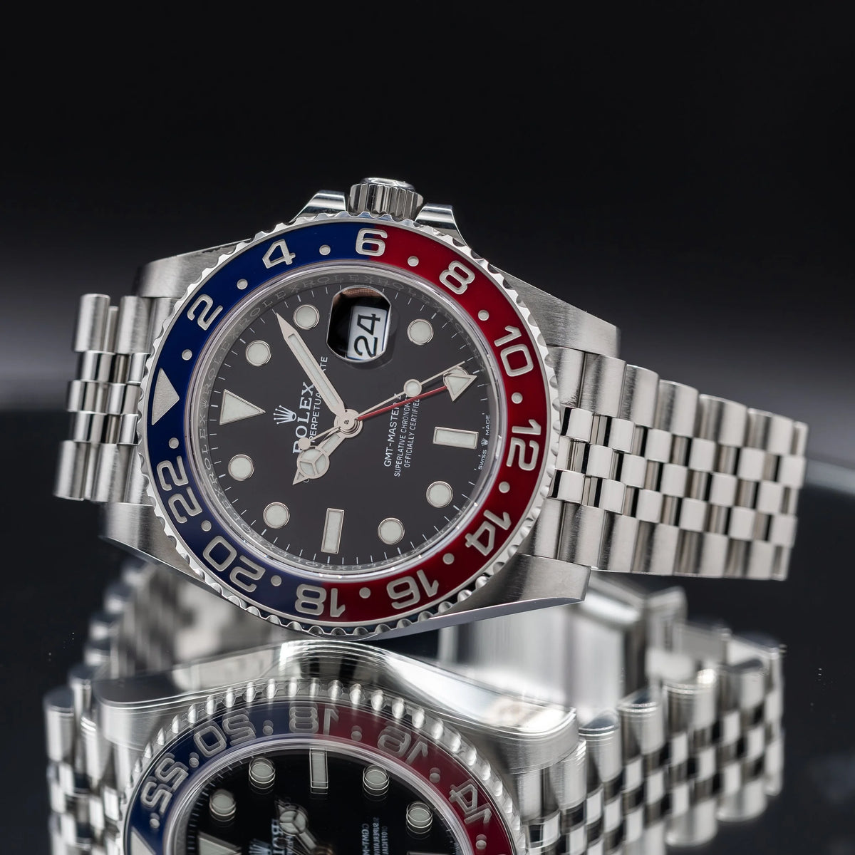 ROLEX GMT-Master II "Pepsi" Blue & Red Bezel Black Dial Stainless 126710BLRO — image 2
