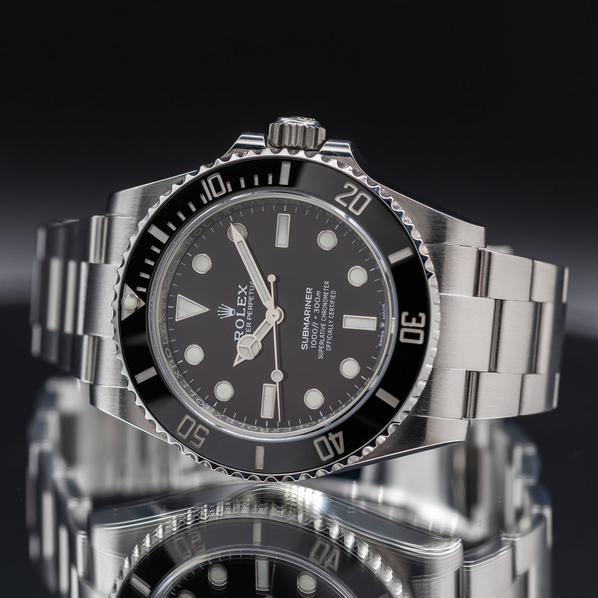 ROLEX Submariner 41mm No Date Stainless Steel Black Dial Ceramic Bezel 124060LN — image 2