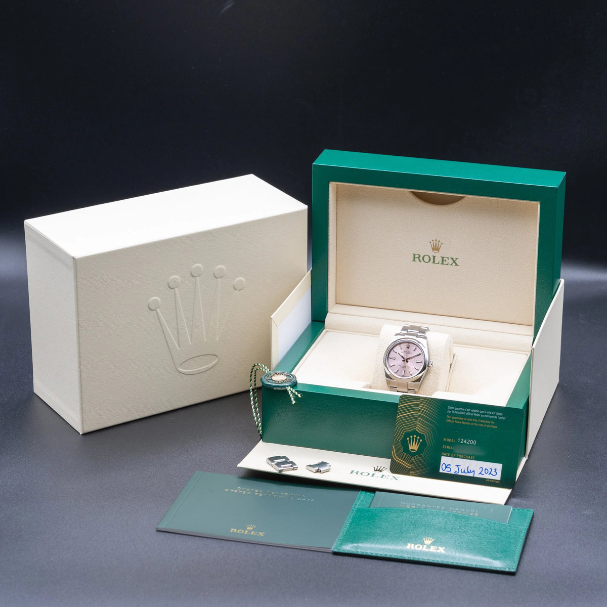 ROLEX Oyster Perpetual 31mm Pink Dial 124200 — image 3