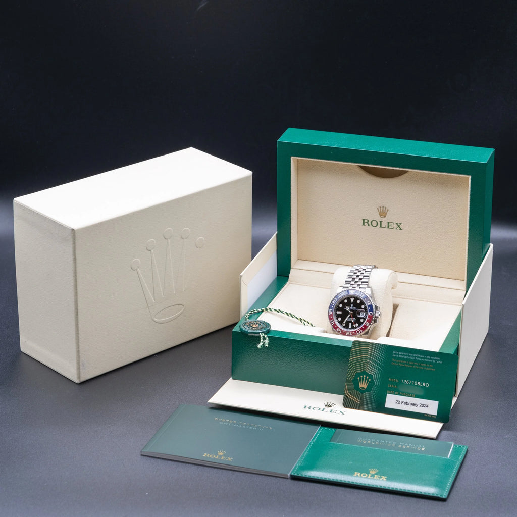 ROLEX GMT-Master II "Pepsi" Blue & Red Bezel Black Dial Stainless 126710BLRO — image 3