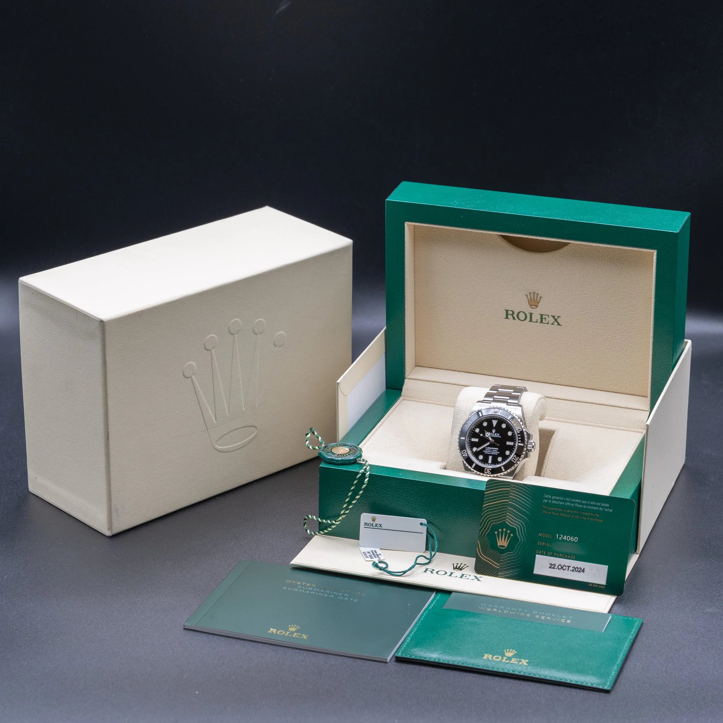 ROLEX Submariner 41mm No Date Stainless Steel Black Dial Ceramic Bezel 124060LN — image 3