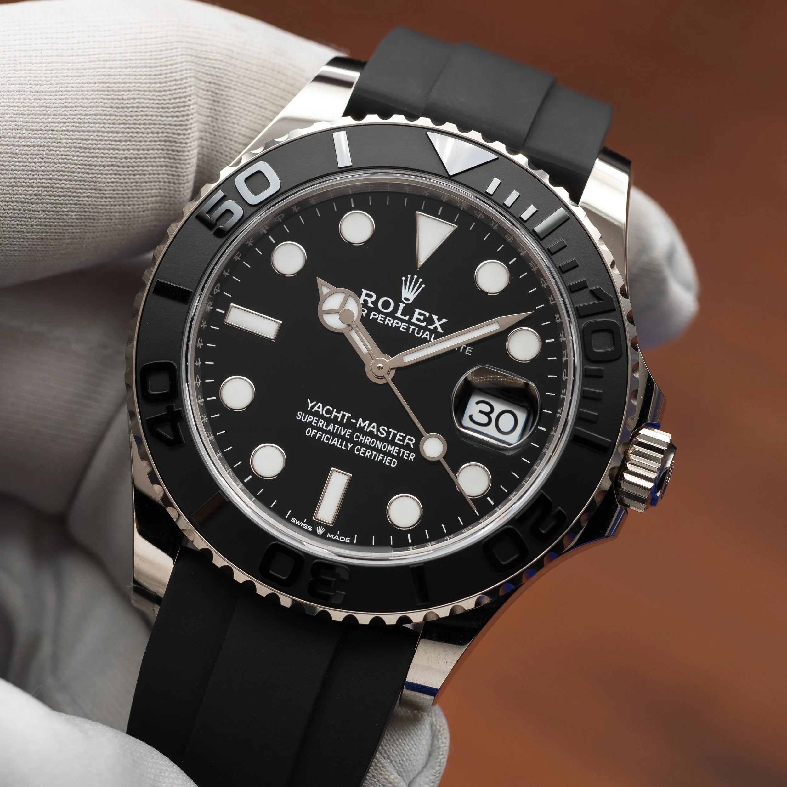 ROLEX Yacht-Master White Gold Black Dial Oysterflex 42MM 226659 - NEW 2026 — image 15