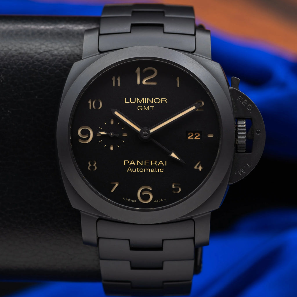 PANERAI Luminor 1950 3 Days GMT Automatic Ceramic Black 44mm PAM01438 PAM 1438 — image 5