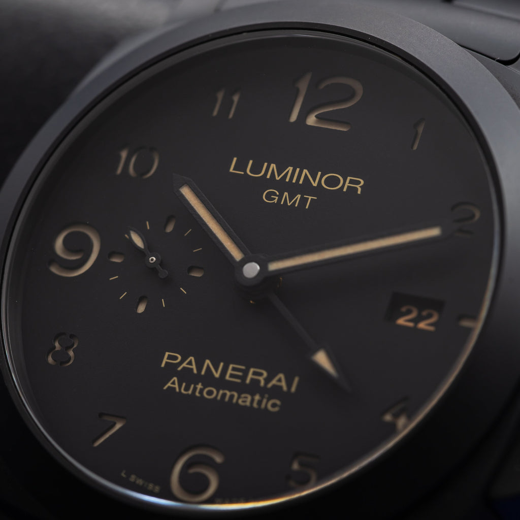 PANERAI Luminor 1950 3 Days GMT Automatic Ceramic Black 44mm PAM01438 PAM 1438 — image 4