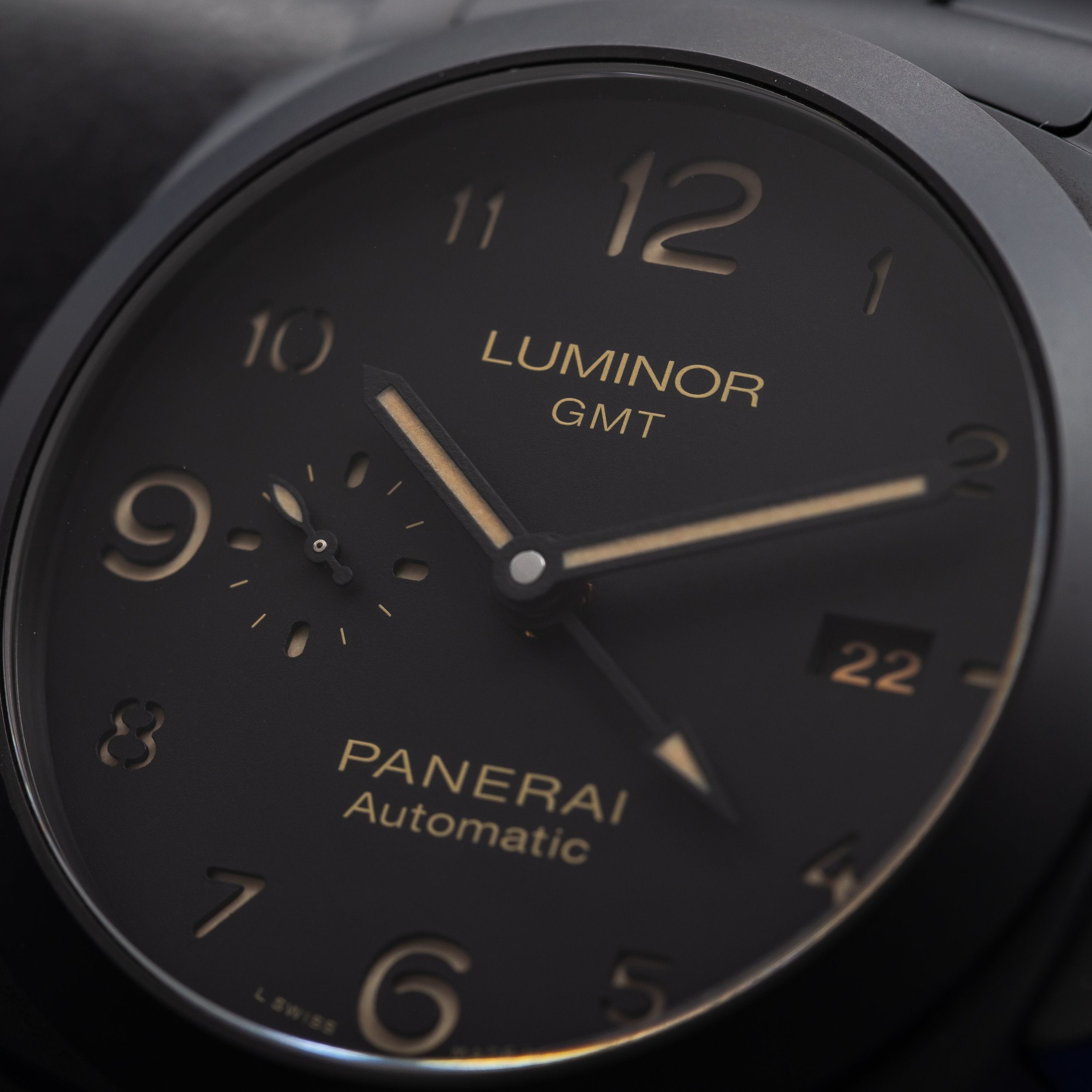 PANERAI Luminor 1950 3 Days GMT Automatic Ceramic Black 44mm PAM01438 PAM 1438 — image 4