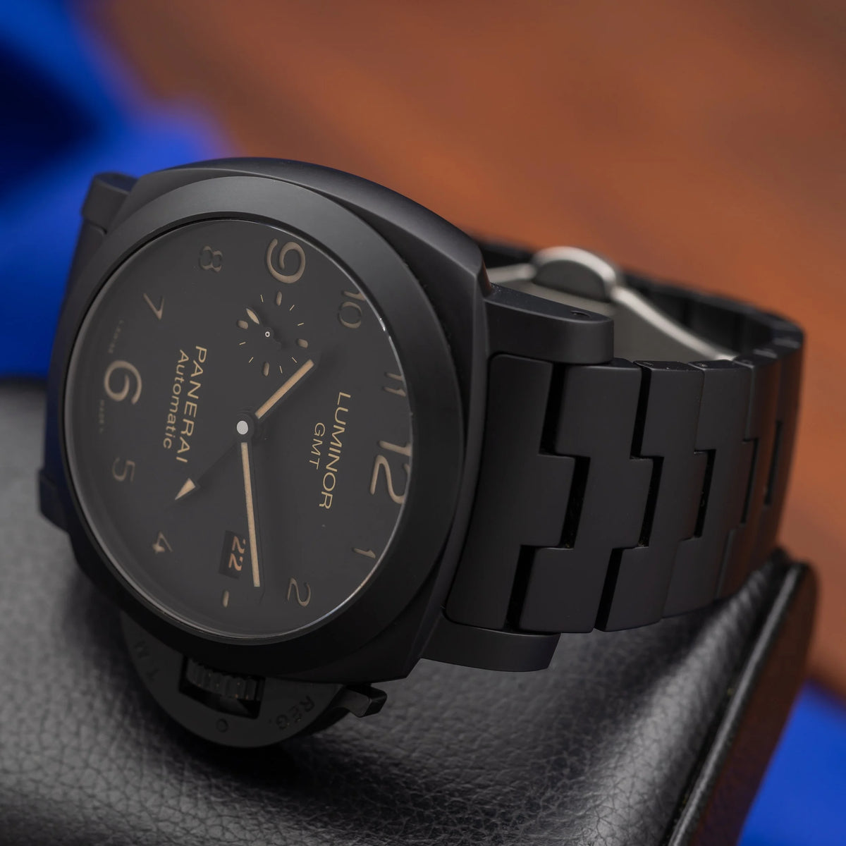 PANERAI Luminor 1950 3 Days GMT Automatic Ceramic Black 44mm PAM01438 PAM 1438 — image 9