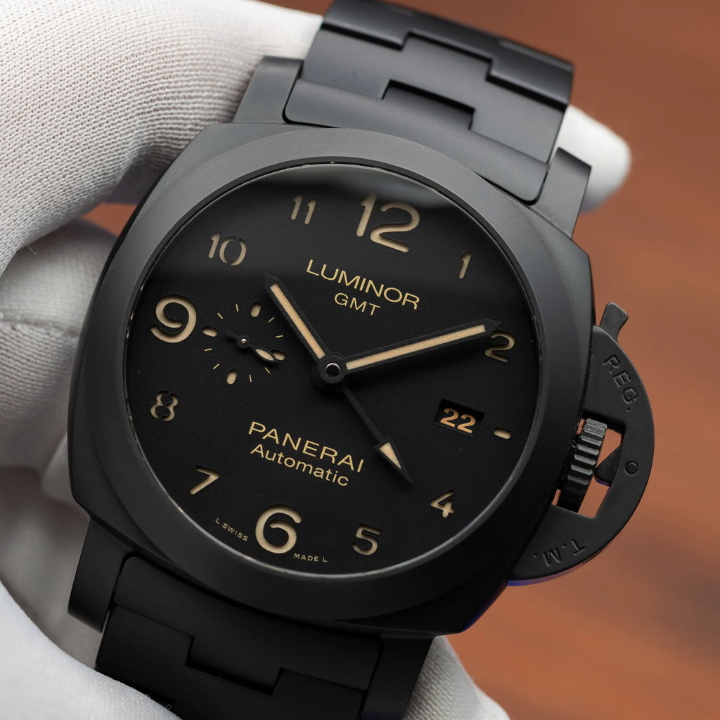 PANERAI Luminor 1950 3 Days GMT Automatic Ceramic Black 44mm PAM01438 PAM 1438 — image 10